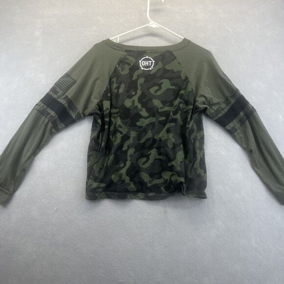 Vanderbilt Commodores Colosseum Military Camo Crop Top Long Sleeve Shirt Xl - Picture 2 of 10